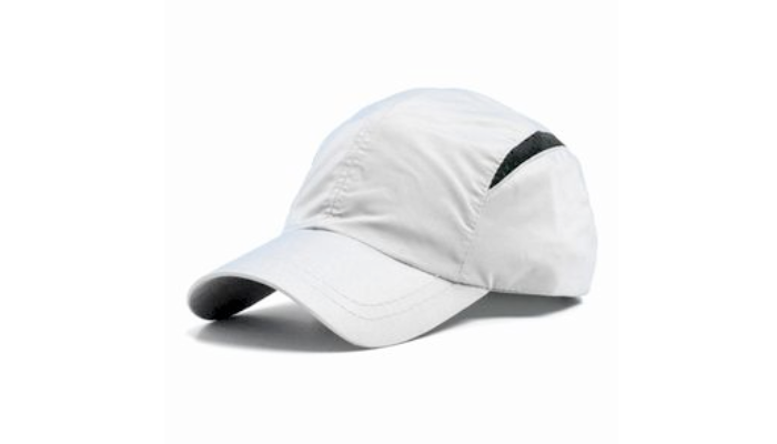 White Hat with black lines